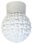 Vintage White Porcelain Ceiling Light, 1970s For Sale