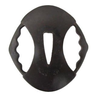 Japanese Openwork Tsuba Katana Samurai Sword Guard Edo Era For Sale