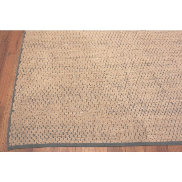 Nazmiyal Collection Cream Subtle Pattern Contemporary Area Rug For Sale - Image 4 of 5