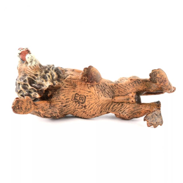 Metal Miniature Lion in Bronze from Bergman Factories, Vienna For Sale - Image 7 of 8