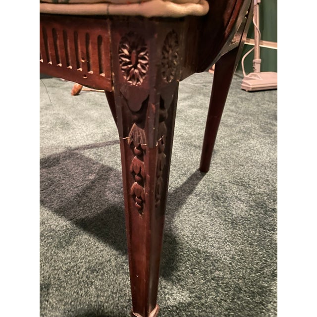 Vintage Mahogany Elbow Chair – Chippendale Revival Elegance – Circa 1920s For Sale - Image 11 of 11