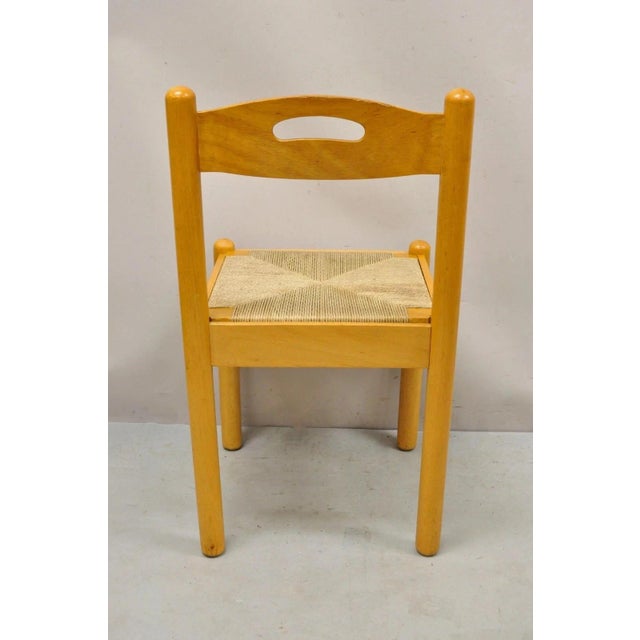 Mid Century Modern Birch Maple Bentwood Woven Rush Dining Chairs - Set of 6 For Sale - Image 11 of 12