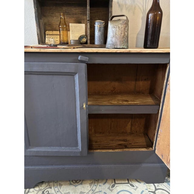 Vintage Savoyard Buffet in Midnight Blue, 1930s, in Good conditions. Designed 1920 to 1949