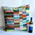 Vintage Grosgrain and Linen 22" Pillow by Dransfield & Ross For Sale - Image 9 of 11
