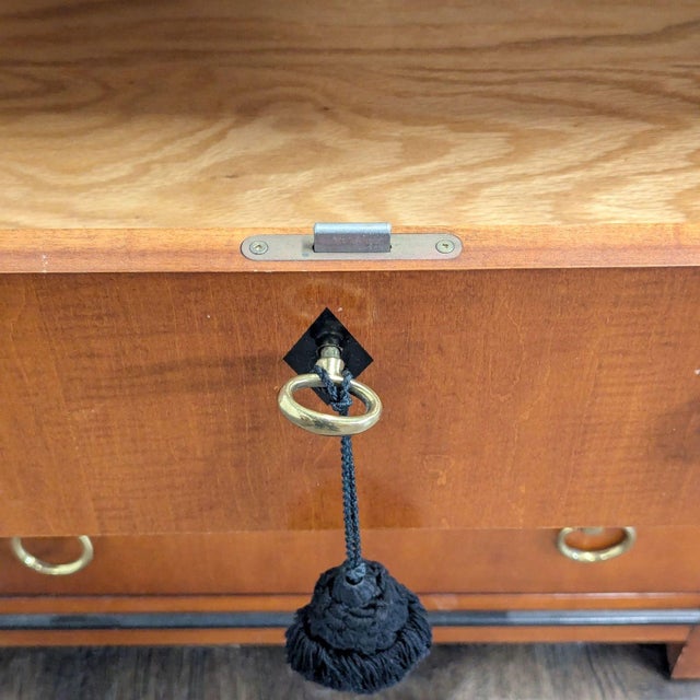 Vintage National Mt. Airy Vienna Three Drawer Nightstand For Sale - Image 11 of 11