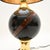 Black Vintage Italian Walnut and Brass Table Lamps, 1970, Set of 2 For Sale - Image 8 of 11