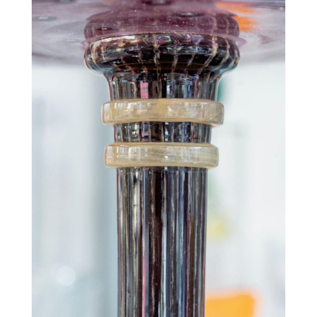 1920s Glass Footed Bowl by Charles Schneider, 1925 For Sale - Image 5 of 9