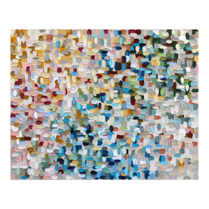 Floating - Original Textural Abstract Acrylic Painting on Canvas by Shiri Phillips