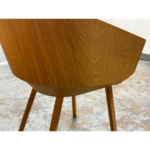 Stefan Diez for E15 Ch04 Houdini Oak + Leather Armchairs, Set of Eight For Sale - Image 10 of 12