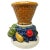 Vintage Topiary Porcelain Fruit Plant Stand With Basket Weave Cache Pot For Sale - Image 12 of 12