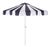 Meze 9 Ft Crank Umbrella, Navy Cabana Stripe/White Pole For Sale