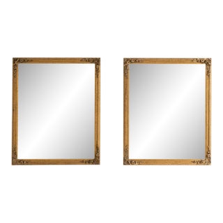 Early 20th Century France Gold Wood Mirror For Sale