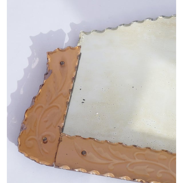 Antique Venetian Wall Mirror with Pink Frame, 1890s For Sale - Image 6 of 11