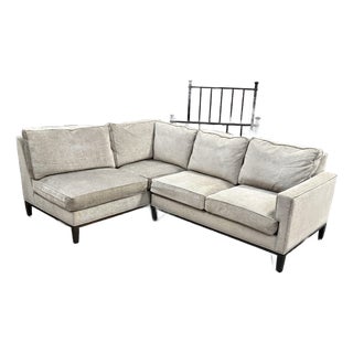 Cypress Furniture Sectional in Holly Hunt Fabric For Sale
