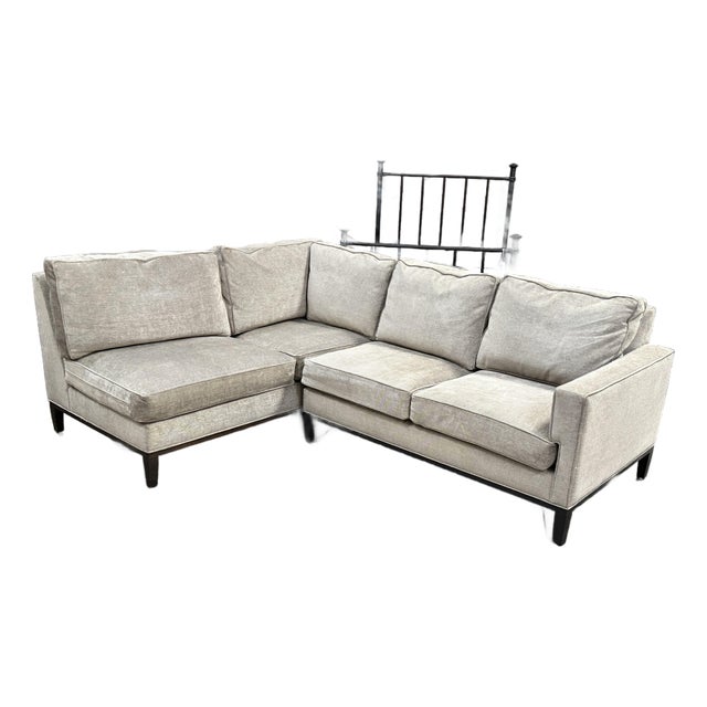 Cypress Furniture Sectional in Holly Hunt Fabric For Sale
