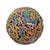 Large vintage wood painted letters and numbers mounted onto a wood frame sphere. Colorful and fun art piece from Indonesia...