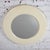 Late 20th Century Modern Wall Mirror W/Round Off White Plastic Frame For Sale - Image 4 of 18
