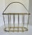 1980s Vintage Postmodern Gold Brass Oval Magazine Rack For Sale - Image 5 of 8