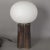 Brown Vintage Ceramic & Glass Table Lamp For Sale - Image 8 of 8