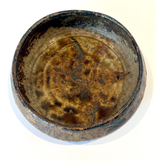 Japanese Glazed Stoneware Bowl by Kitaoji Rosanjin Ex-Musuem Collection For Sale - Image 9 of 12
