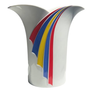 Vintage Porcelain Vase by Rosenthal Thomas, 1980s For Sale