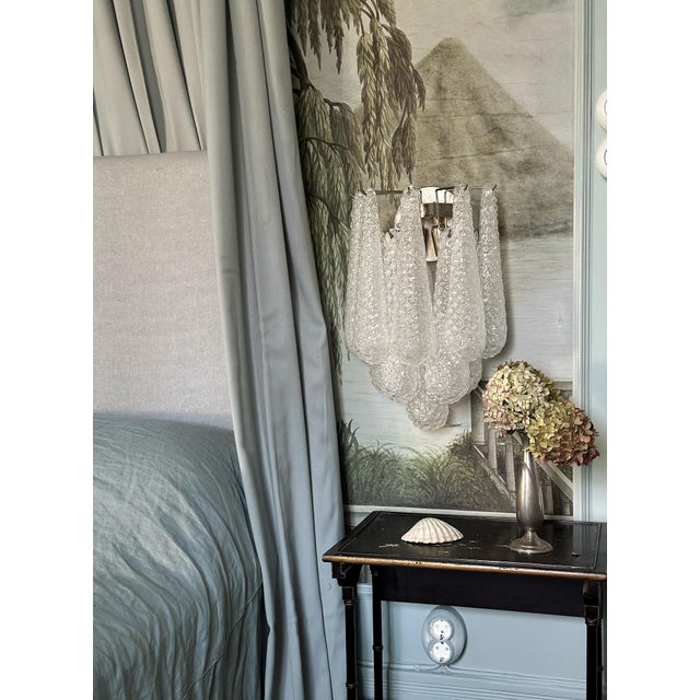 Murano Wall Lamps with Drop Formed Prisms, 2000, Set of 4 For Sale - Image 4 of 8