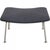 Set of Wingchair with Ottoman in Grey Fabric by Hans Wegner, 2019 For Sale - Image 18 of 18