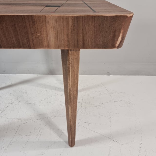 Brown Vintage Dining Table in Walnut, 1970s For Sale - Image 8 of 16