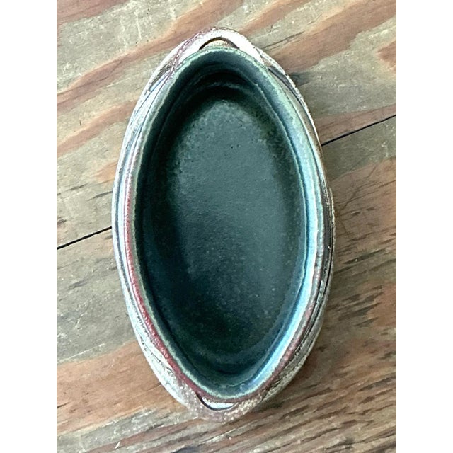 Mid-Century Modern Vintage Boho Studio Pottery Bowl For Sale - Image 3 of 6