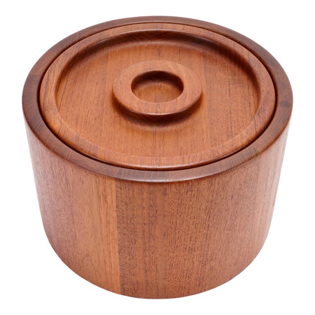 Mid-Century Modern Teak Ice Bucket by Jens Quistgaard for Dansk For Sale