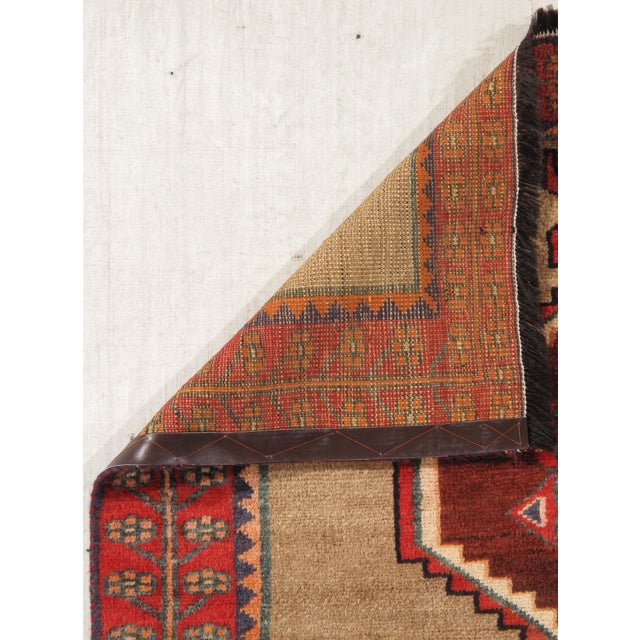 Antique Hand-Knotted Persian Gabbeh Rug 4'1" X 7'9" For Sale In Washington DC - Image 6 of 6