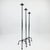 Black Hand Forged Iron Candelabra Set of 3 (93-113cm) Antique Copper Finish Barley Twist Stem with Deep Cylindrical Cups For Sale - Image 8 of 9