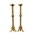 Antique French Gothic Revival Gilt Brass Altar Candlesticks – Pair, 24 Inches For Sale In Raleigh - Image 6 of 7