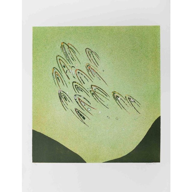 Lithograph realized by Antonio Rizzo in 1970s ca. Hand Signed. Edition of 75 pieces. This piece is attributed to the...