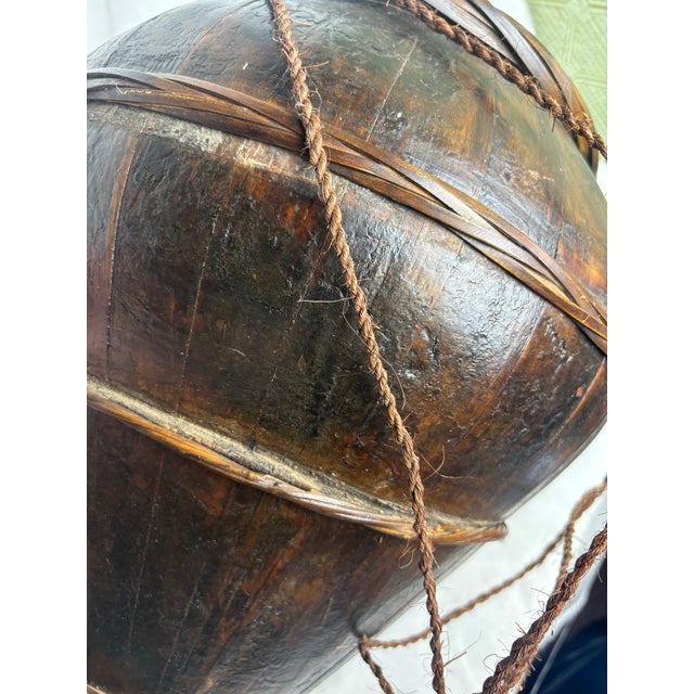 Wood Antique Wooden Wine Jug For Sale - Image 7 of 7