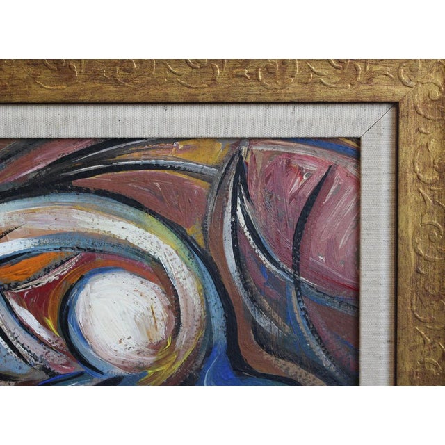 Postwar European Artist, The Vanguard Series Nr. XXIII Abstract Composition, 1950s-1970s, Oil on Board, Framed For Sale - Image 8 of 14