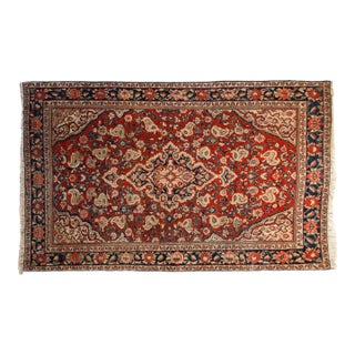 Vintage Sarouk Rug - 4'3" x 6'9" For Sale