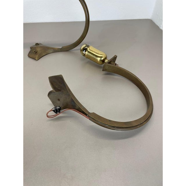 Large Brutalist Bronze Brass Wall Sconces, Italy, 1970s, Set of 2 For Sale - Image 13 of 16