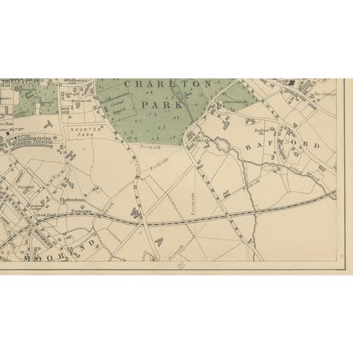 Paper Large Scale Ordnance Atlas Map, 1885 For Sale - Image 7 of 11