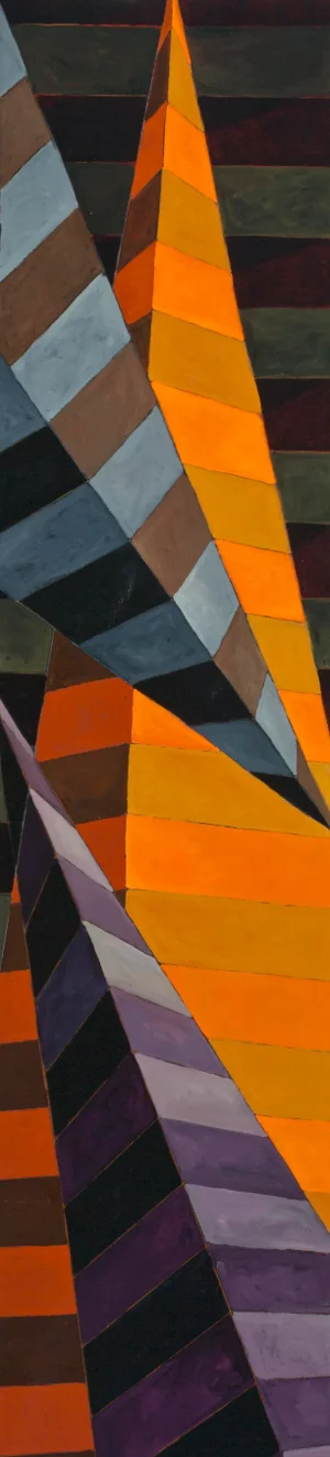 2014 "Disequilibrium #1" 7ft Tall Abstract Oil Painting by Mary Alice Copp -