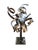 Signed Silas Seandel Abstract Mixed-Metal Ribbon Sculpture Striking signed abstract metal sculpture by noted New York...