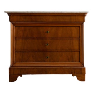 Mid 19th Century French Commode With Marble Top For Sale