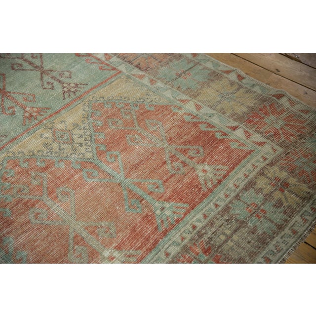1950s Vintage Distressed Oushak Rug Runner - 5'6" x 11'10" For Sale - Image 5 of 12