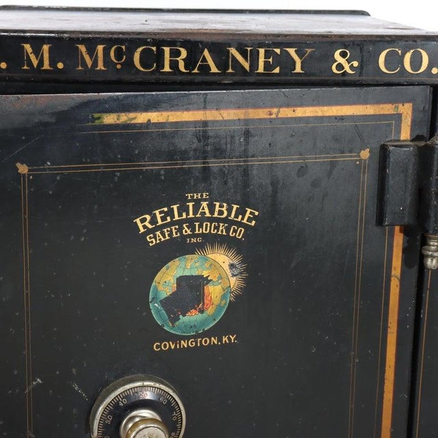 Antique Reliable Safe & Lock Co. Floor Safe, Covington, Kentucky C1890 Measures - 31 3/4" x 21" x 22 1/2"