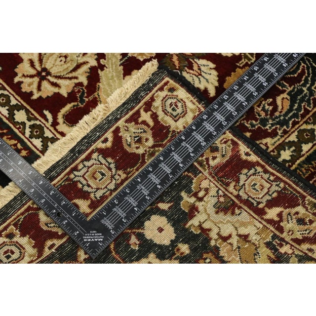 Traditional Vintage Indian Rug With Baroque Damask Style - 07'09 X 09'09 For Sale In Dallas - Image 6 of 11
