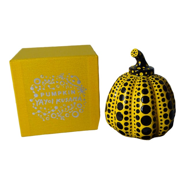 Yellow Pumpkin Sculpture by Yayoi Kusama For Sale