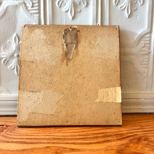 Mid-Century Modern Vintage Hand Hammered Copper Repousse Plaque of a Boxer Portrait For Sale - Image 3 of 3