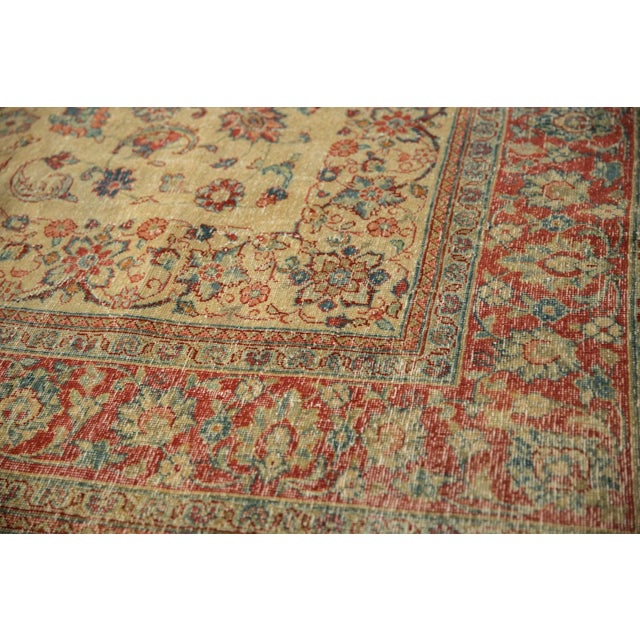 Vintage Distressed Tabriz Carpet - 8'4" x 11'10" For Sale - Image 9 of 12