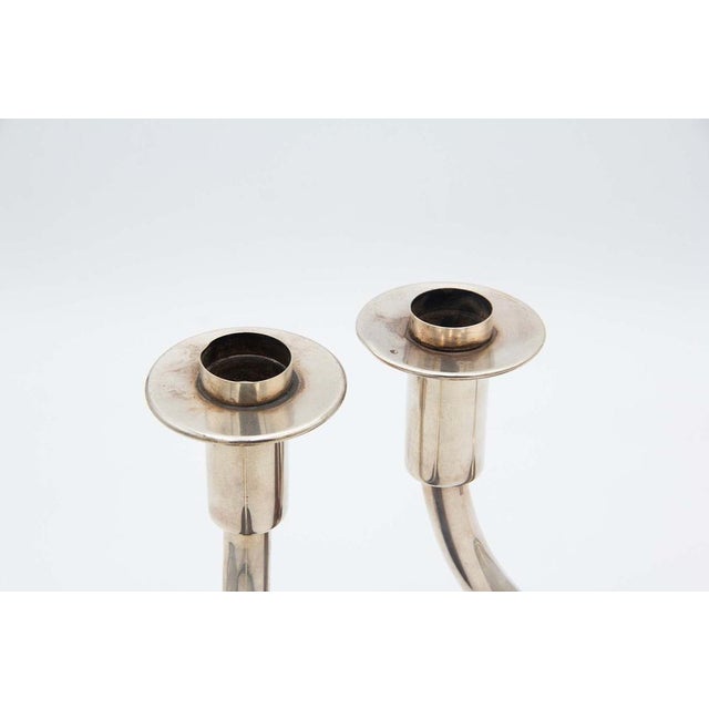 Plain Silver Candlesticks, Set of 2, in Good conditions.
