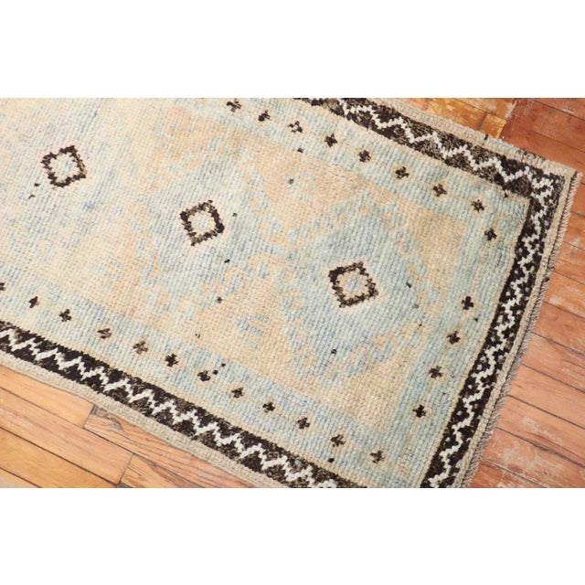 Rare Long Narrow Antique Oushak Runner, 2'3'' X 22'10'' For Sale In New York - Image 6 of 10